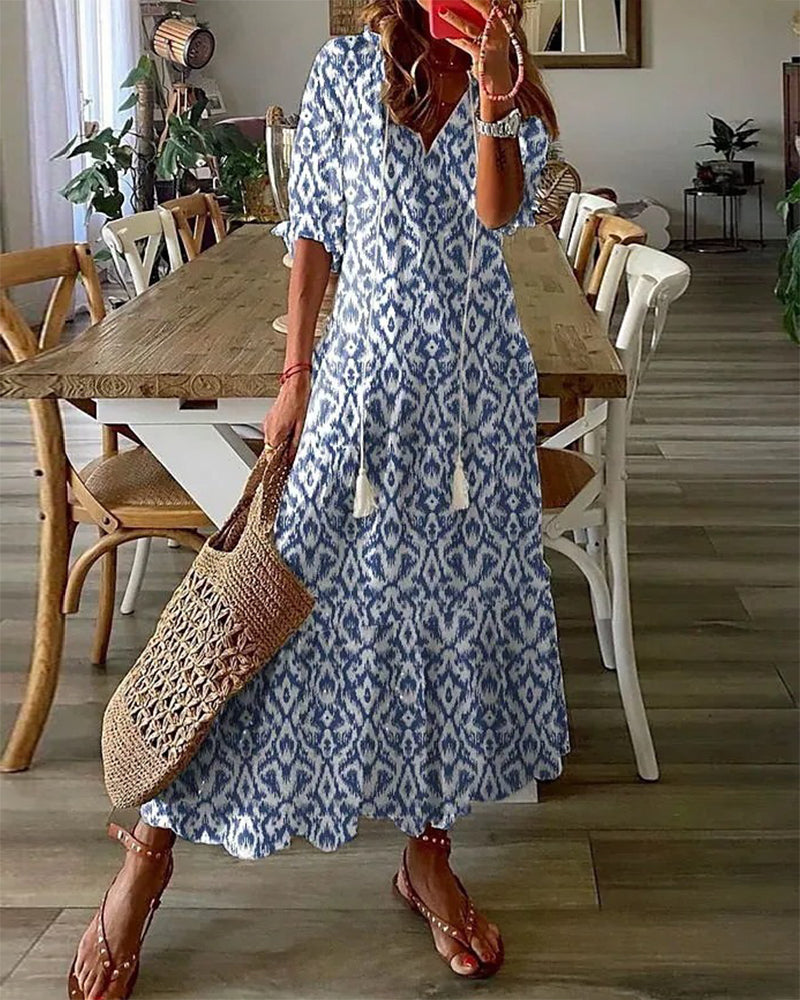 ARIA | Boho Tummy Coverage Dress