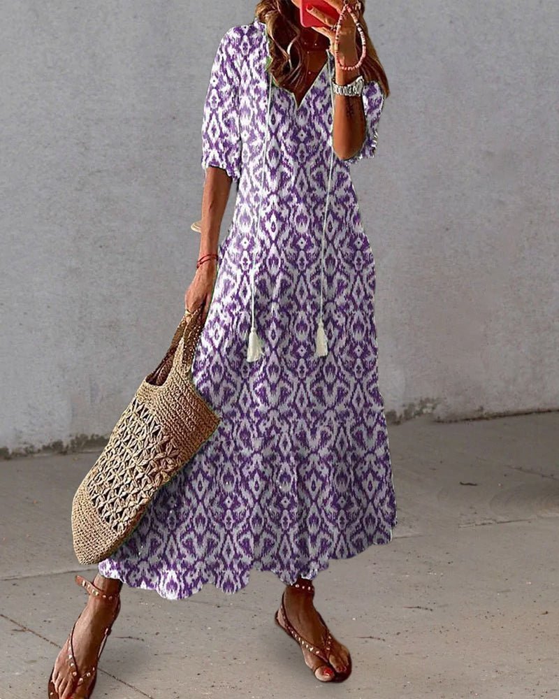 Luna | Robe bohème facile à porter à la coupe flatteuse