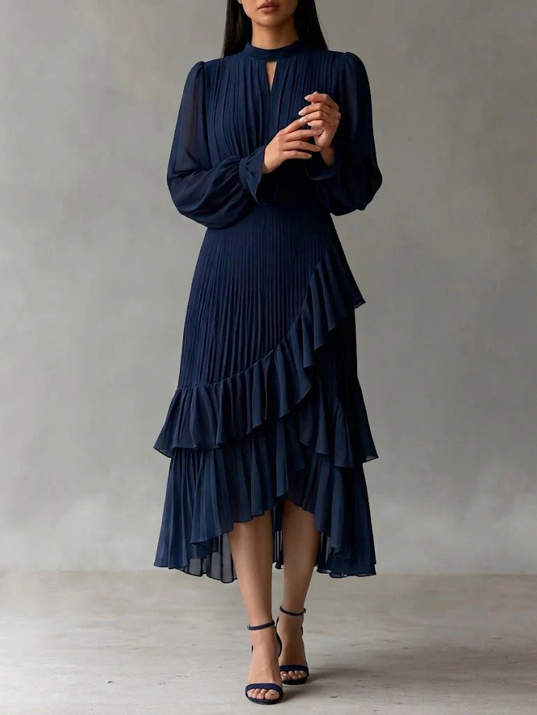 Anna – Pleated Midi Dress