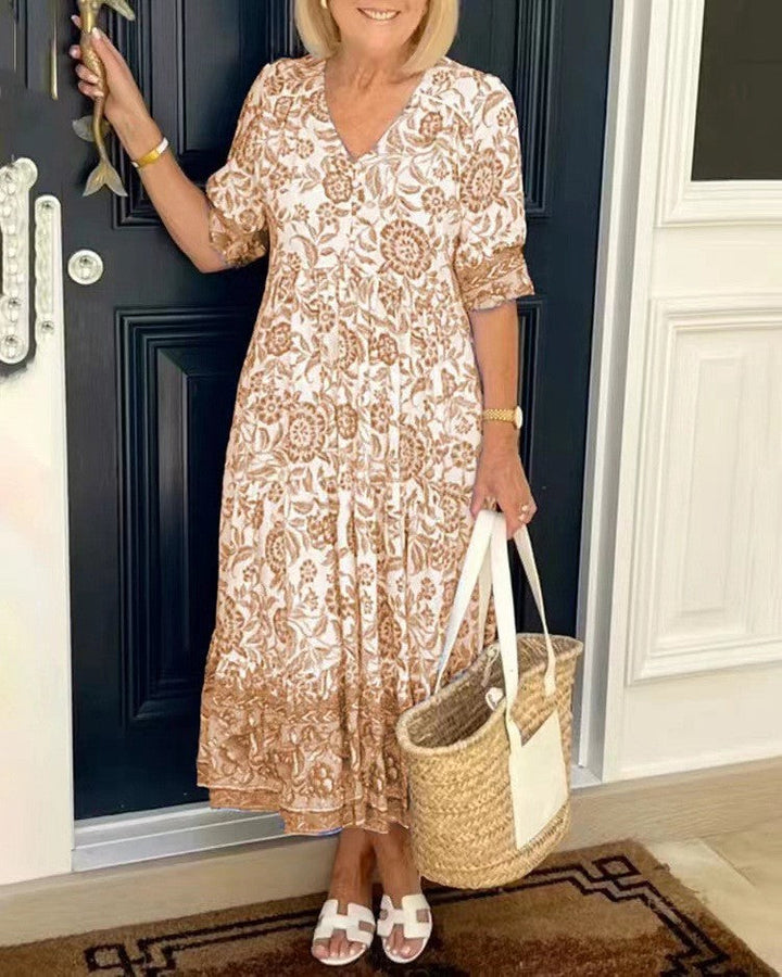 Candice | Graceful V-Neck Floral