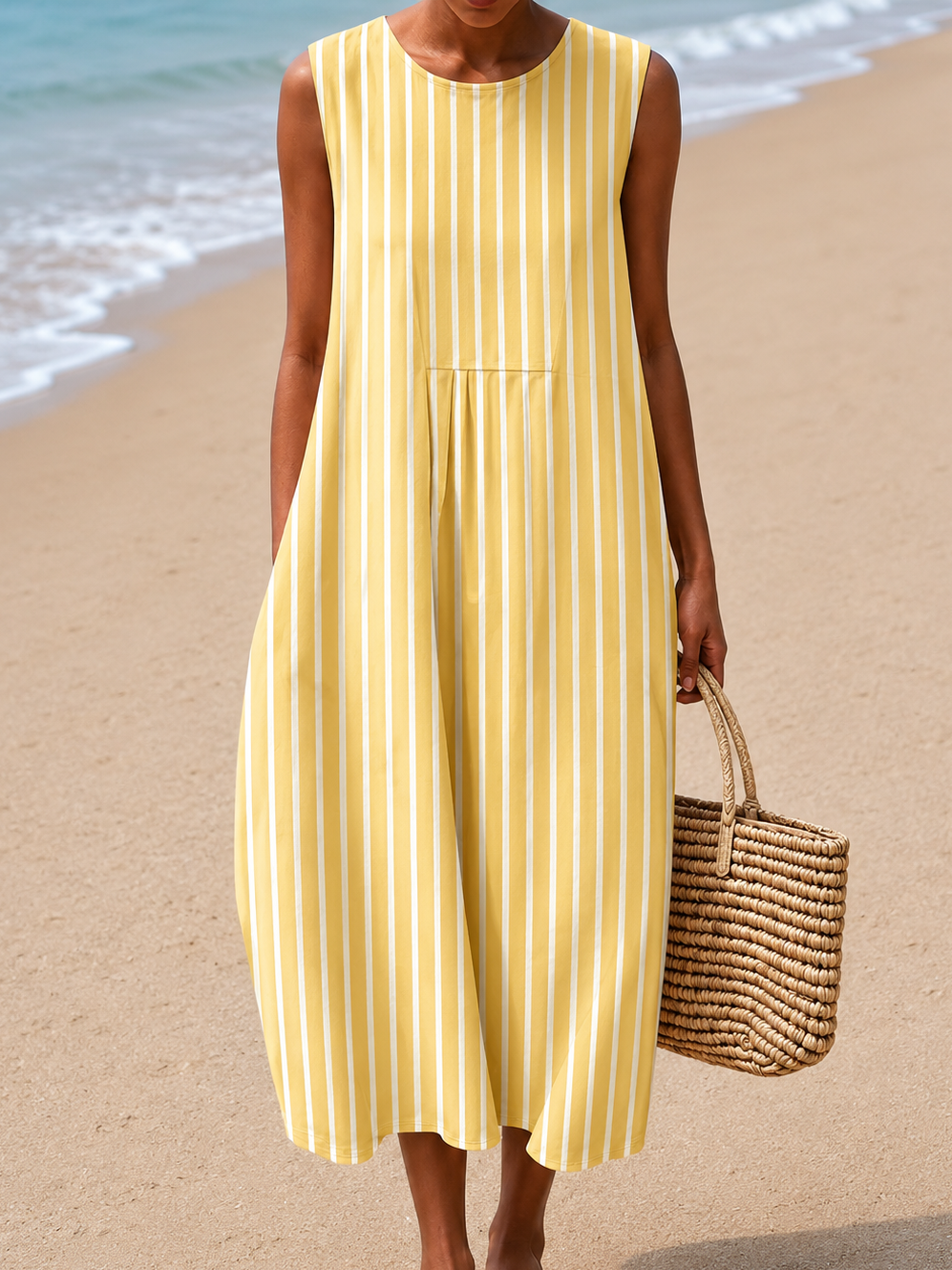 Robe d'Été Sans Manches