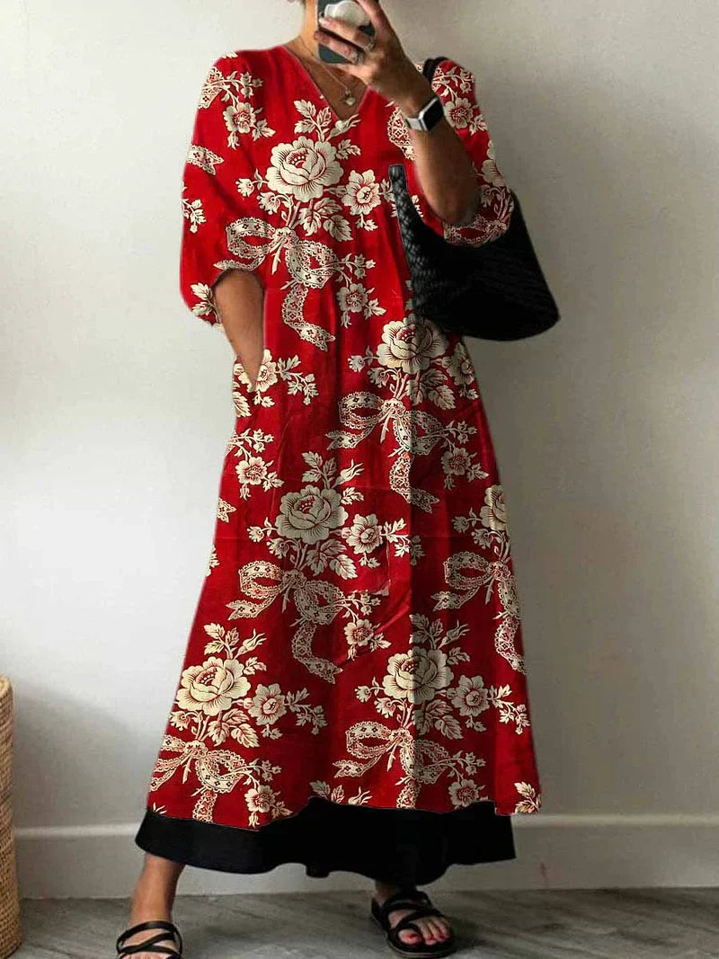 Lynne | Elegant Printed Dress Julia