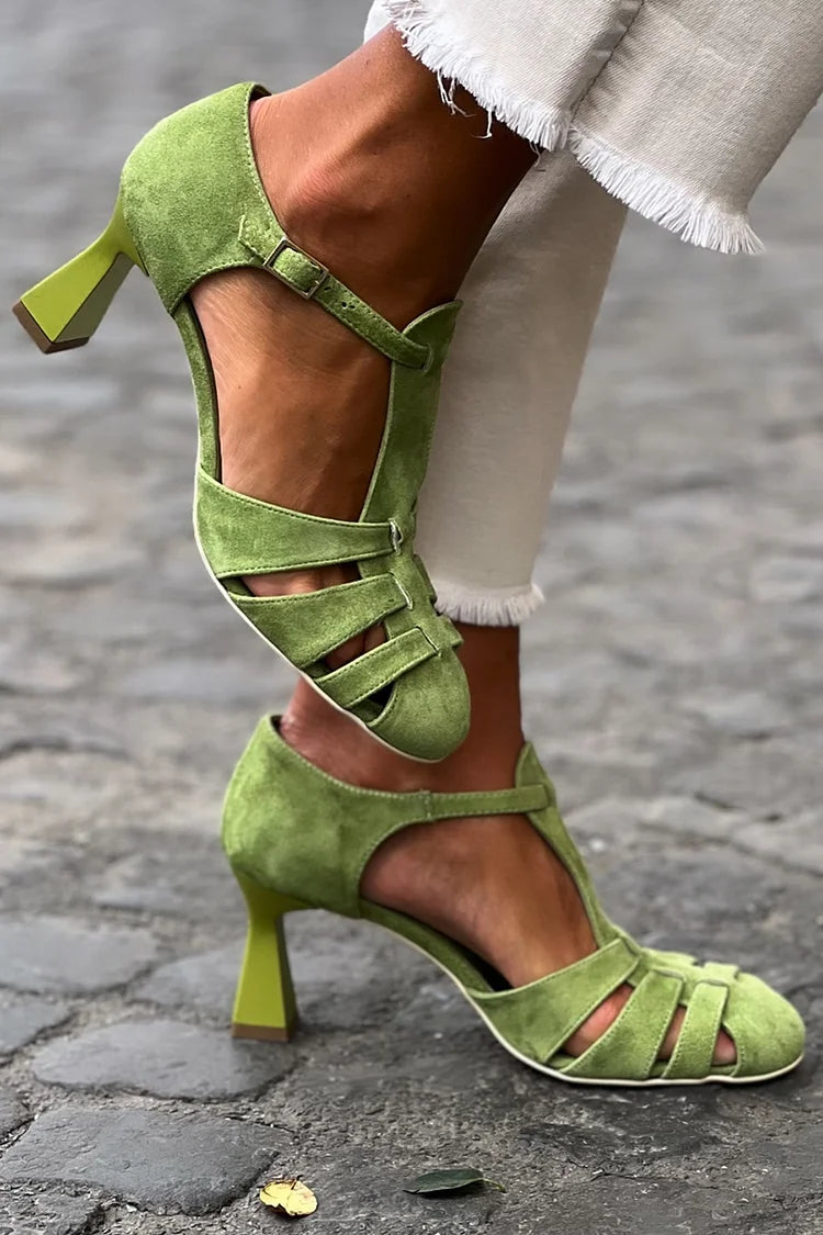 ELEGANT MID-HEEL SANDAL