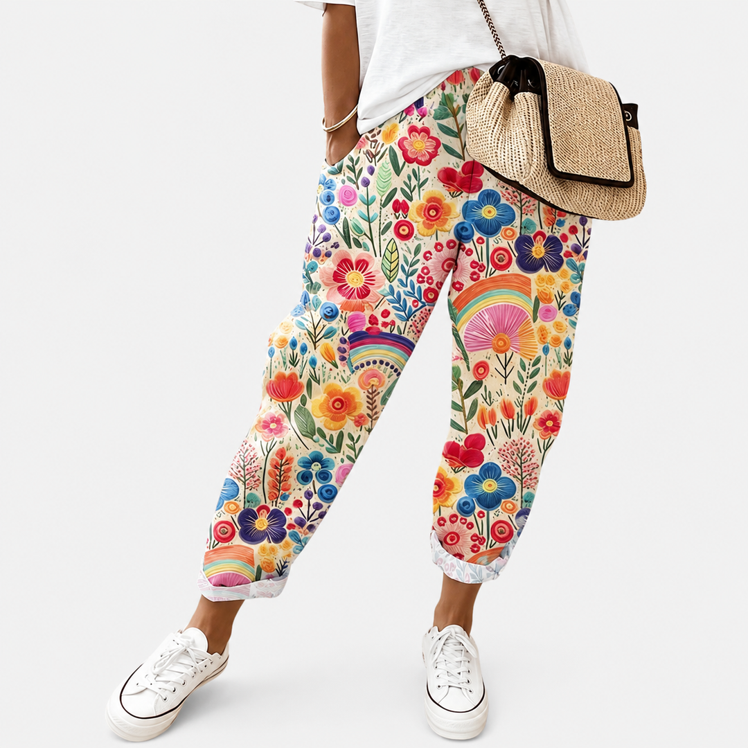 Pantalons Confort Jardin Arc-en-Ciel