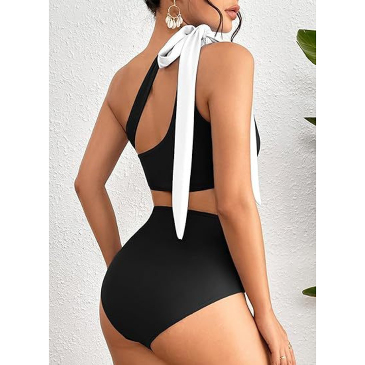 Marit | High Waist One Shoulder Bikini