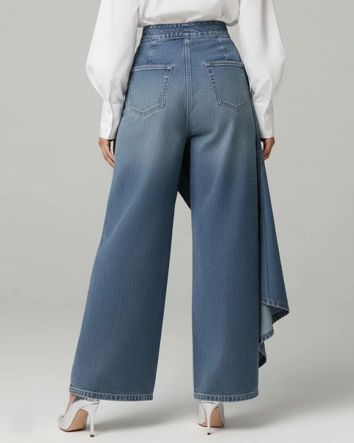 Audrey | Denim Wrap Trousers