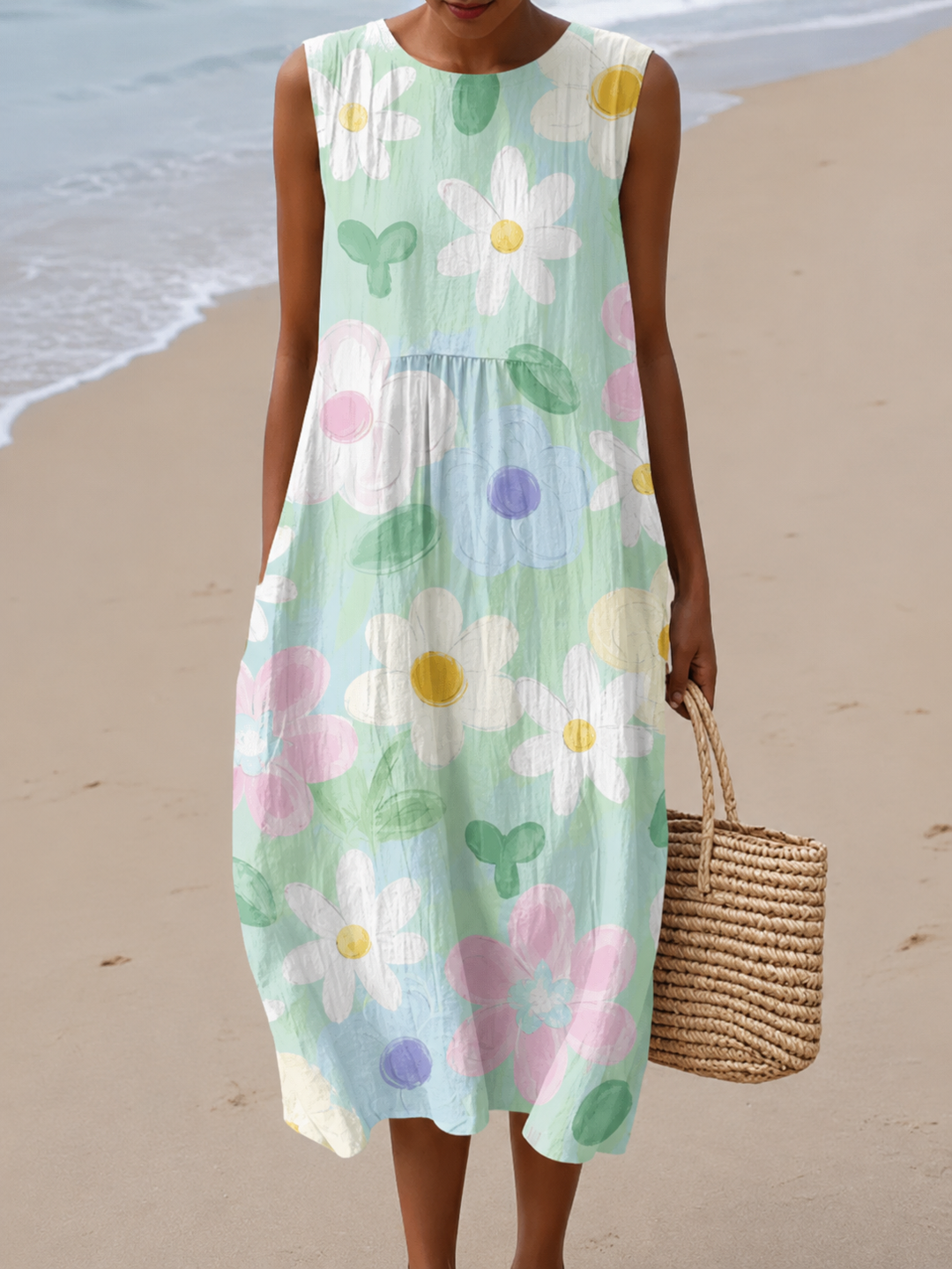 Robe d'Été Sans Manches