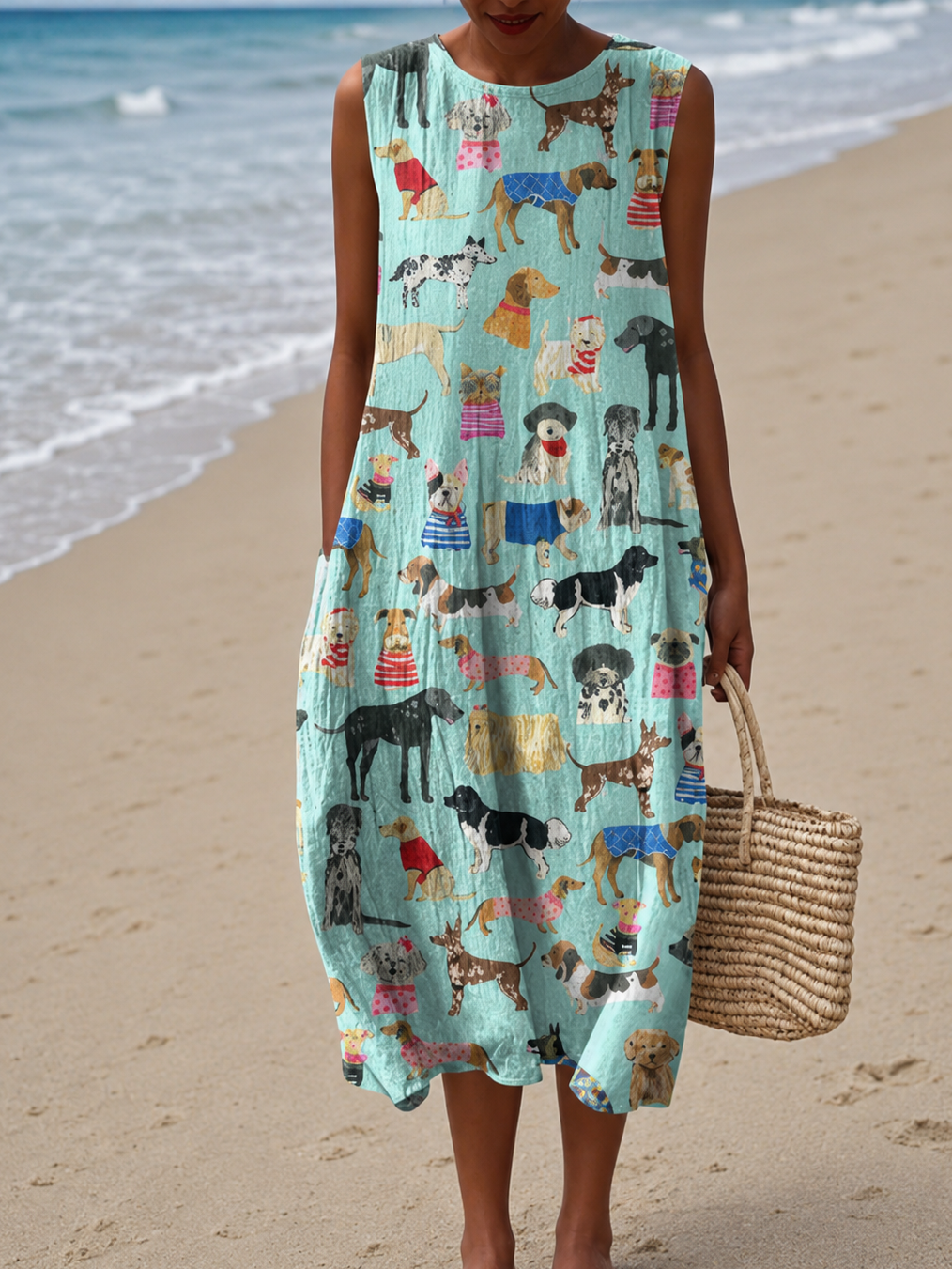 Robe d'Été Sans Manches