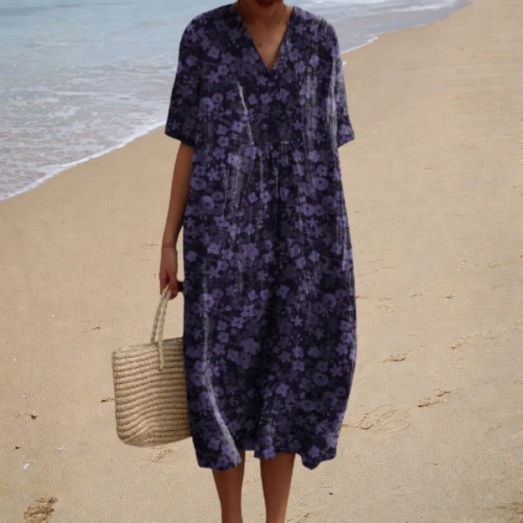 Adèle | Long Soft Floral Dress
