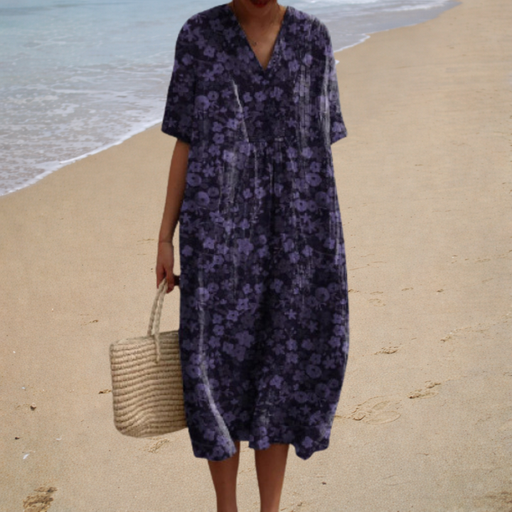 Adèle | Long Soft Floral Dress