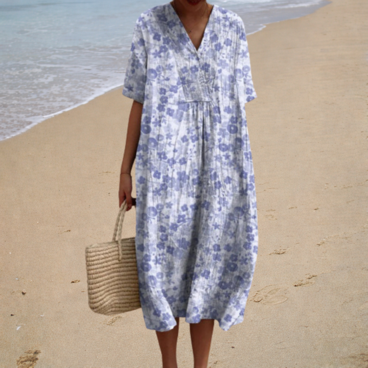 Adèle | Long Soft Floral Dress