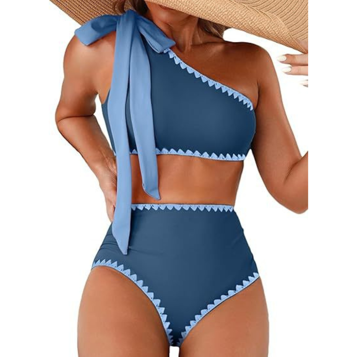 Marit | High Waist One Shoulder Bikini