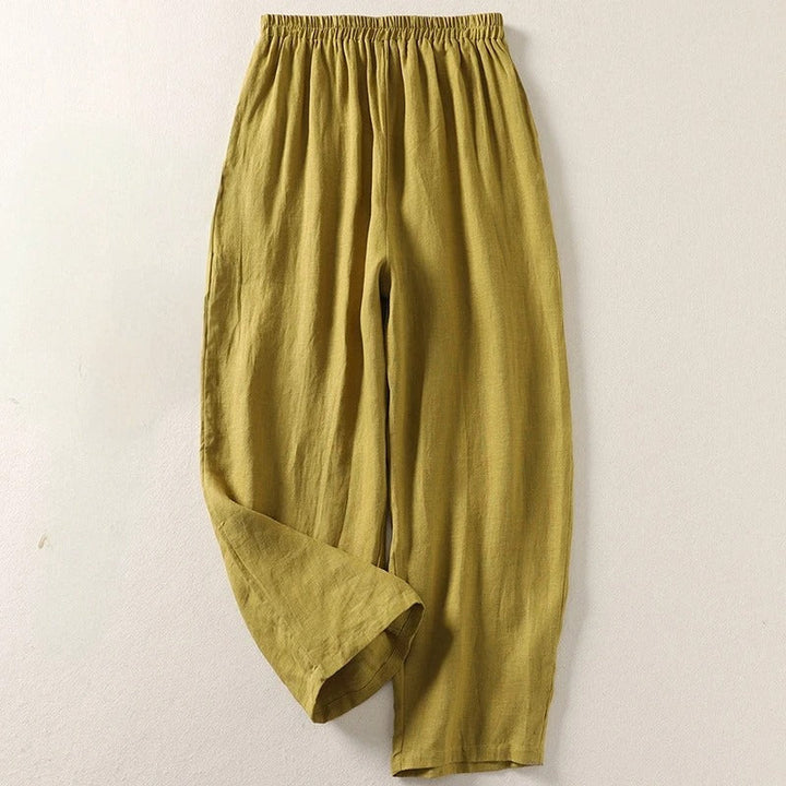 Amalia™ — Fluid Cotton and Linen Trousers