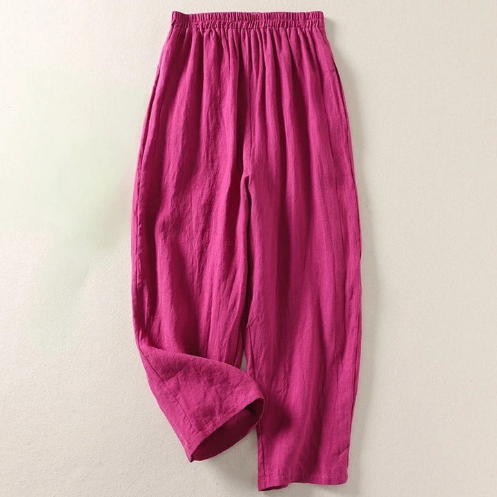 Amalia™ — Fluid Cotton and Linen Trousers