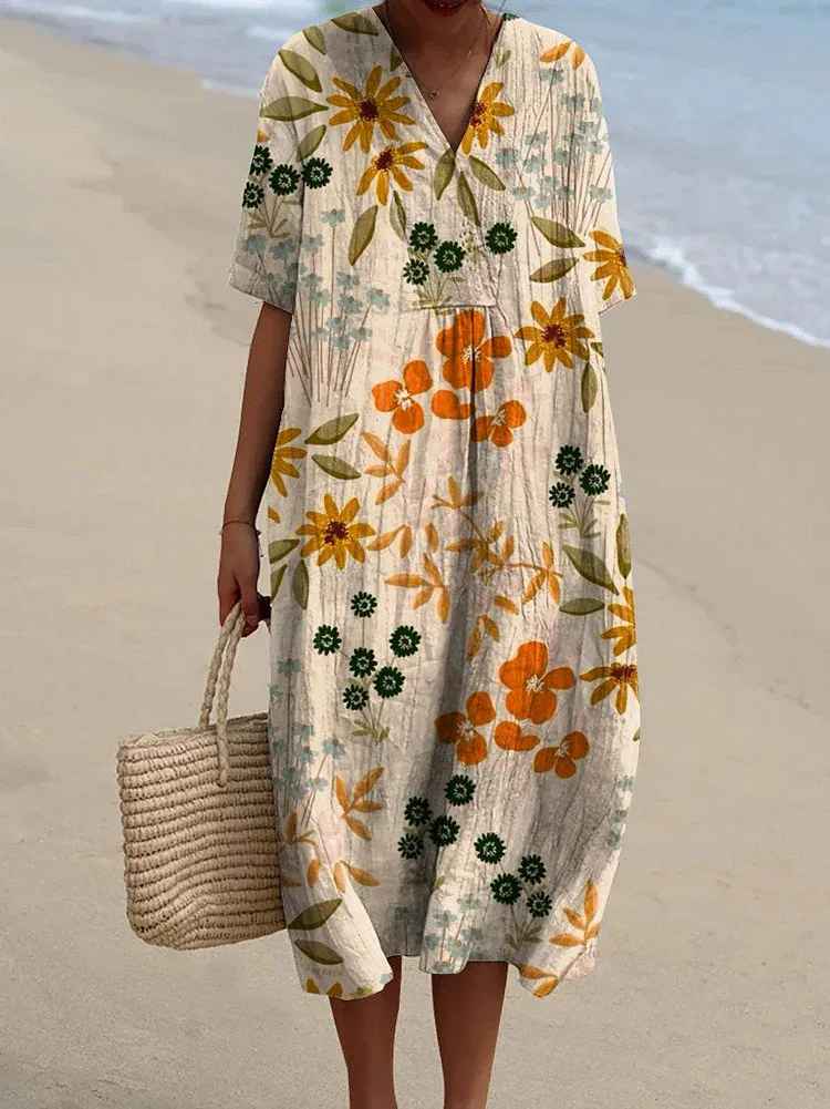 Eleanor | Comfortable Floral Maxi Summer Dress