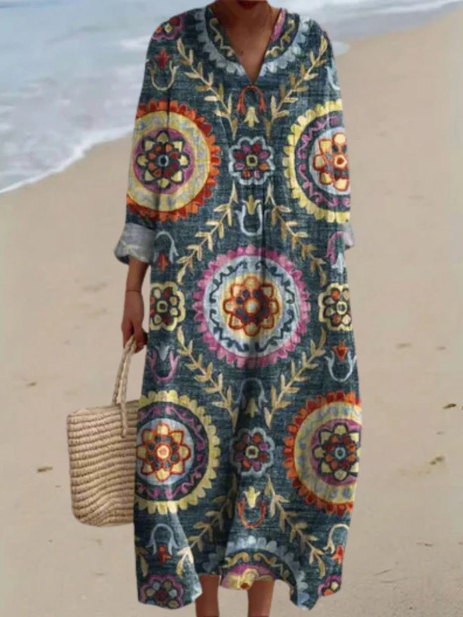 Ashley - Geometric Vintage Dress