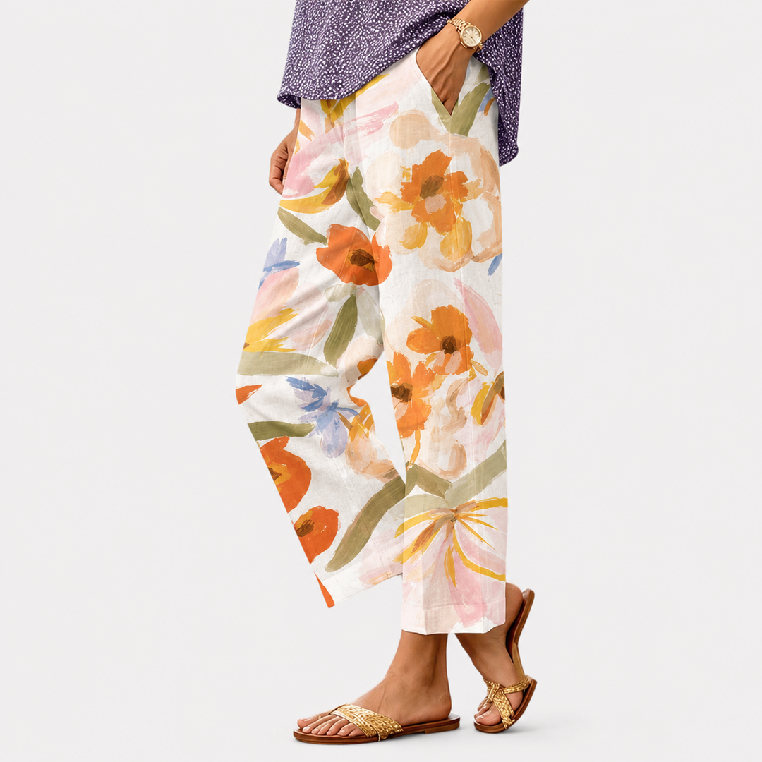 Pantalons imprimés quotidiens pour femmes