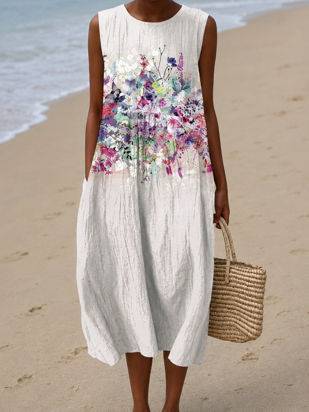 Robe d'Été Sans Manches