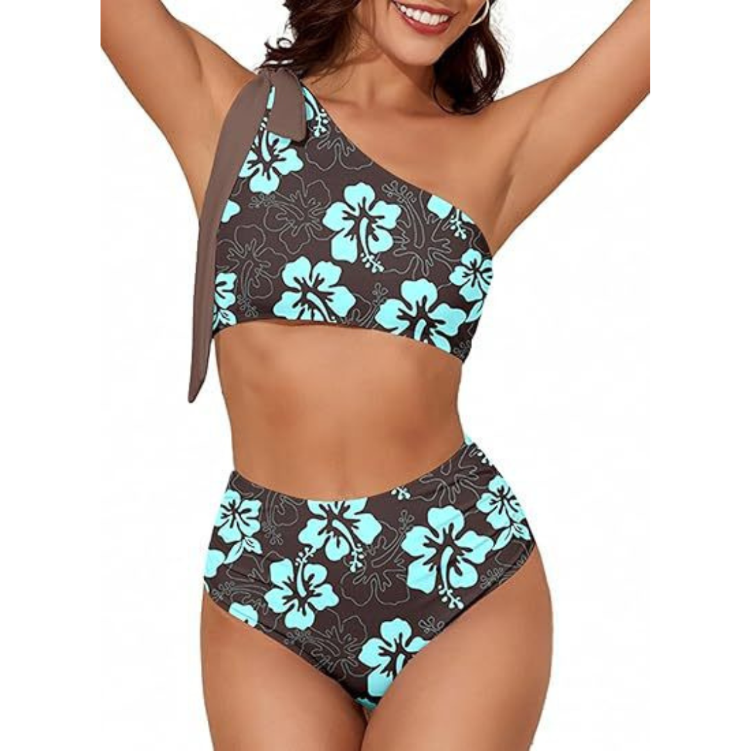Marit | High Waist One Shoulder Bikini