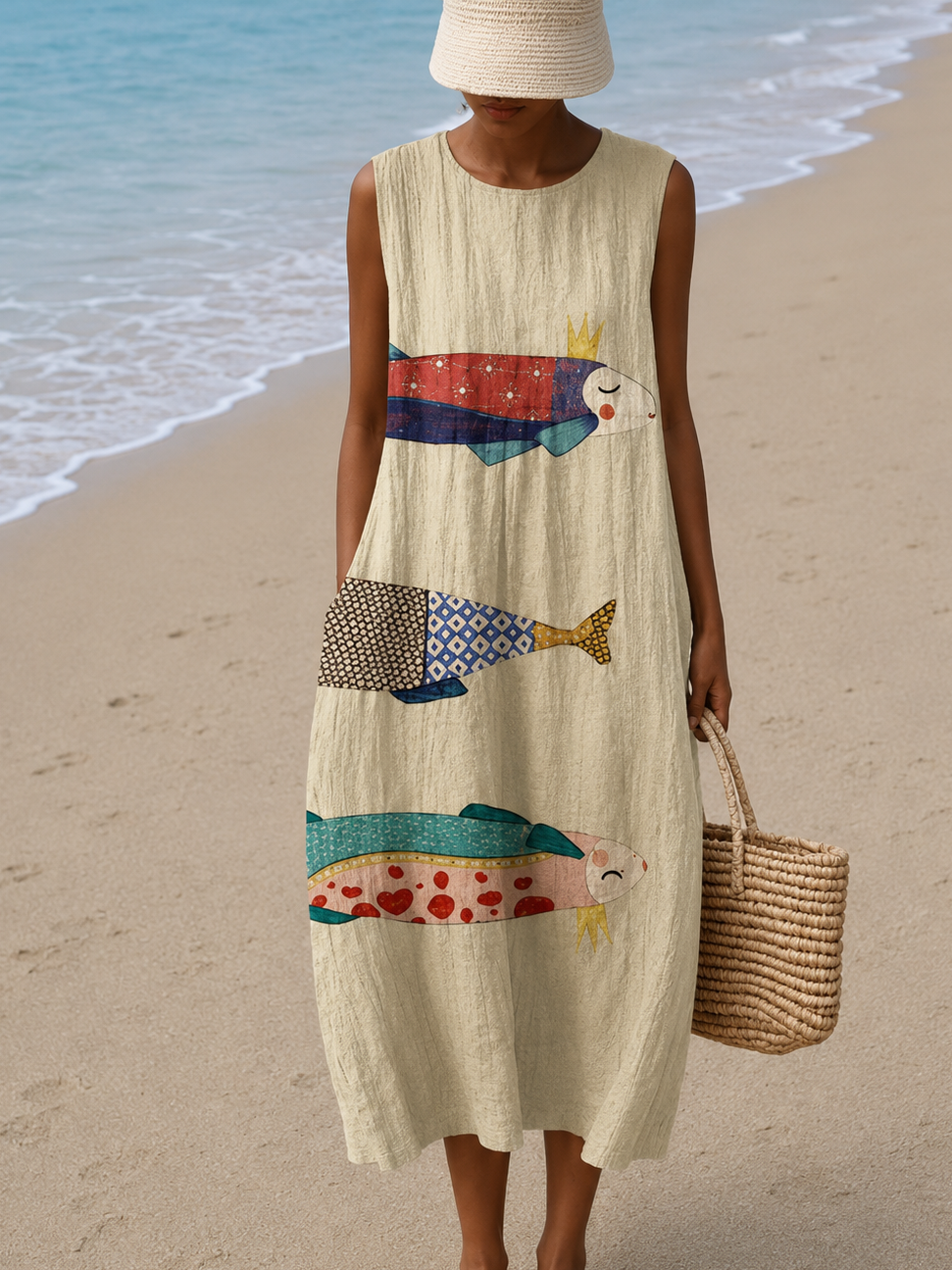 Robe d'Été Sans Manches