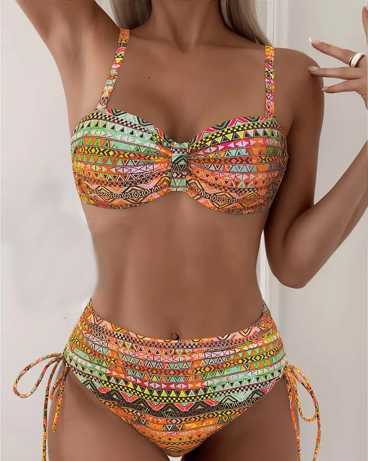 Jada | Sexy Ethnic Print Bikini Set