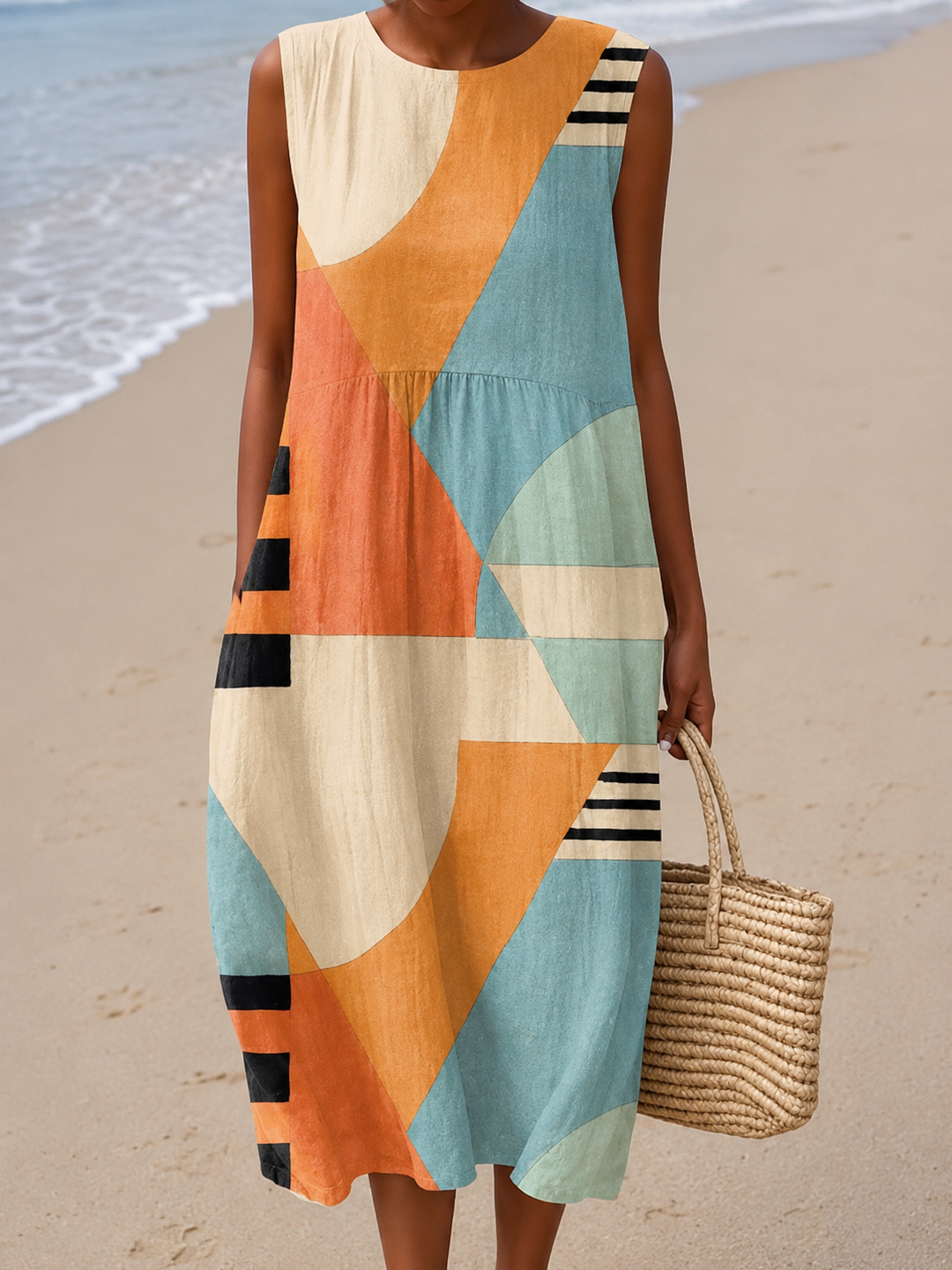 Robe d'Été Sans Manches