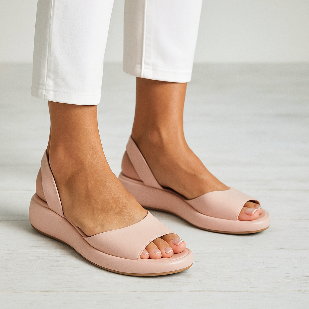 Sandales Confort Élégantes Roses
