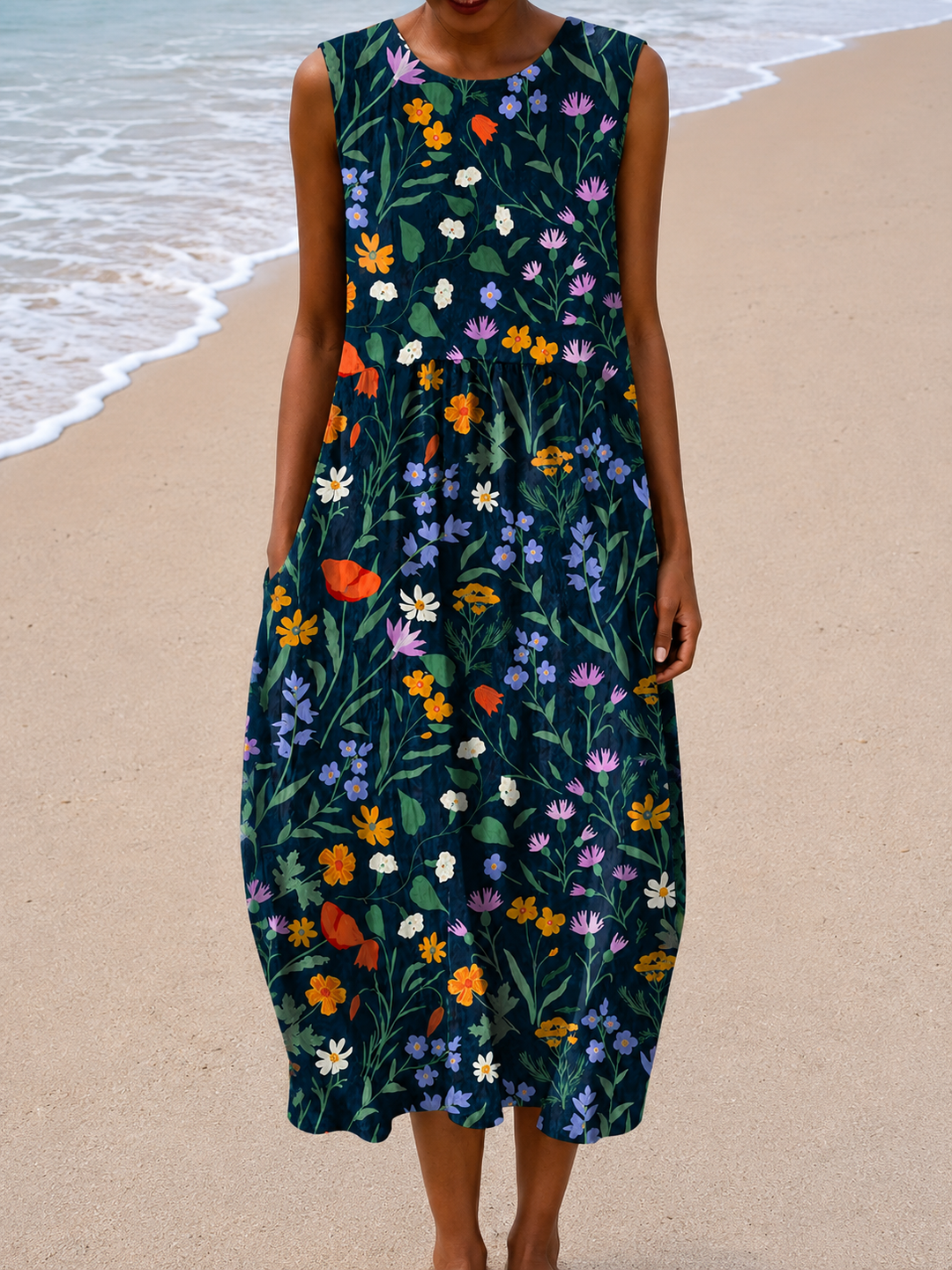 Robe d'Été Sans Manches