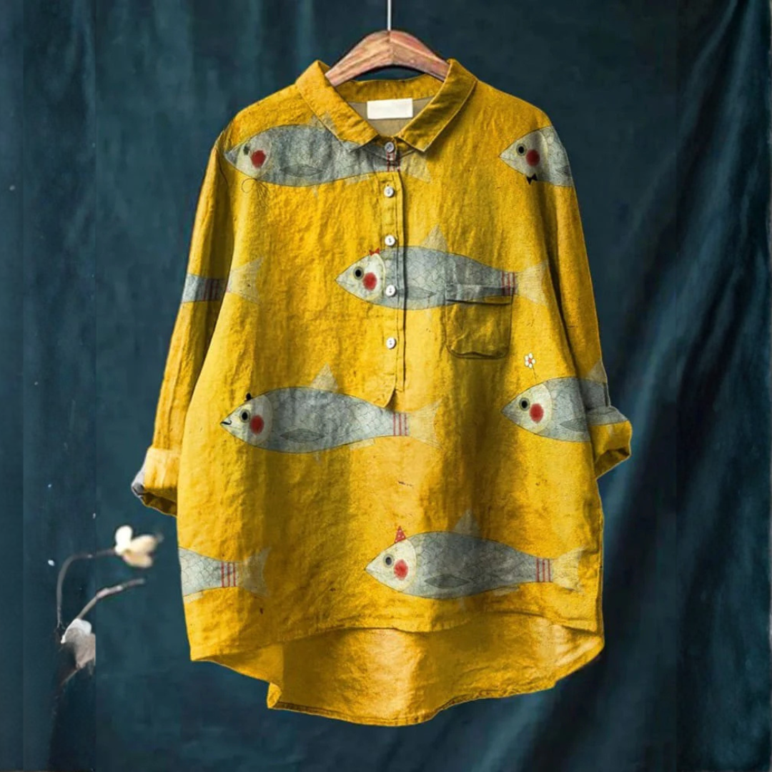 DELACROIX | Chemise Élégante à Motif Marine