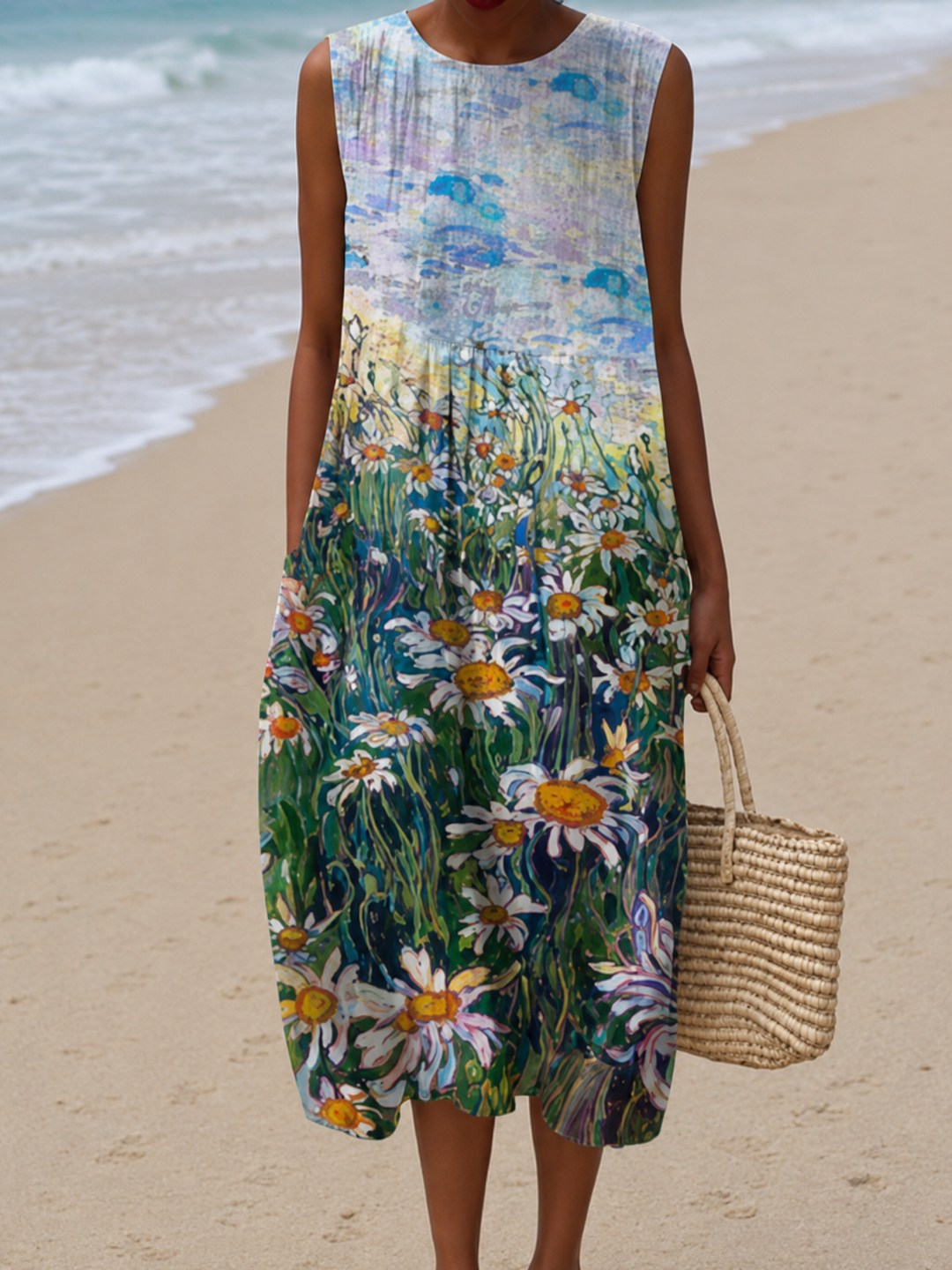 Robe d'Été Sans Manches
