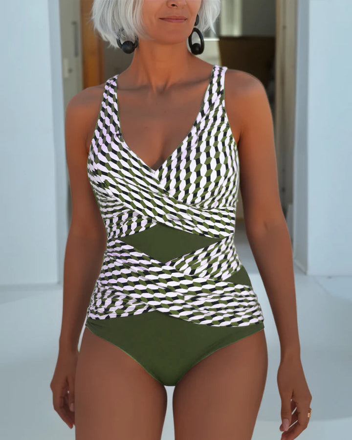 Ashley | Swimsuit with Cross Over Design for Resort Casual Wear