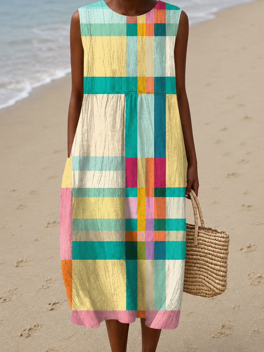 Robe d'Été Sans Manches