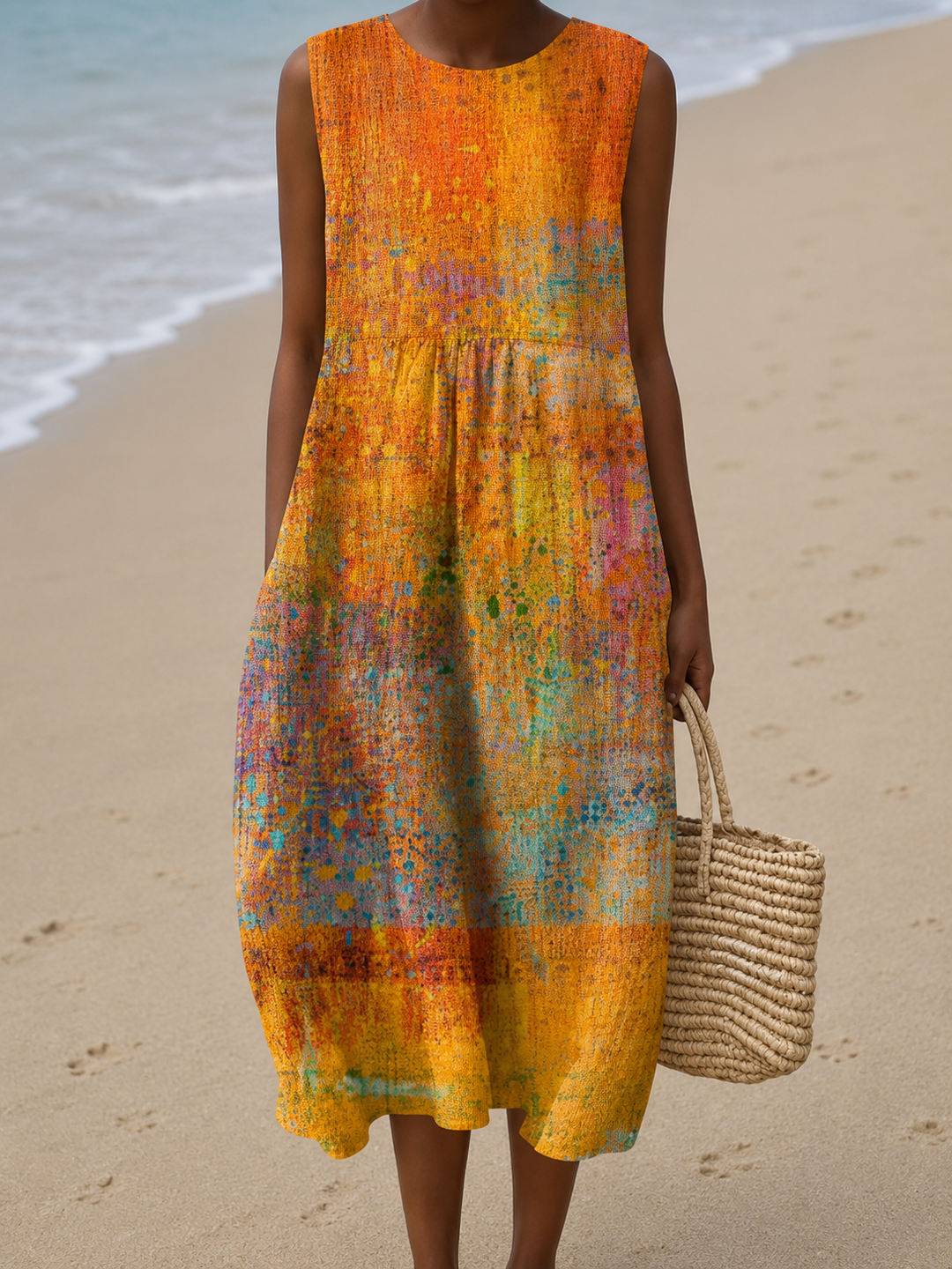 Robe d'Été Sans Manches