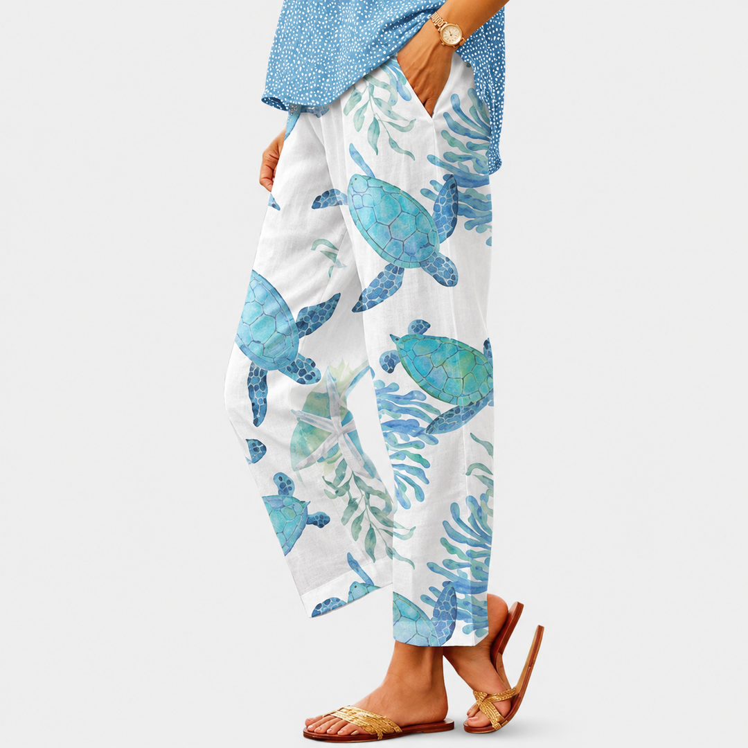 Pantalons Décontractés à Poches pour Femmes