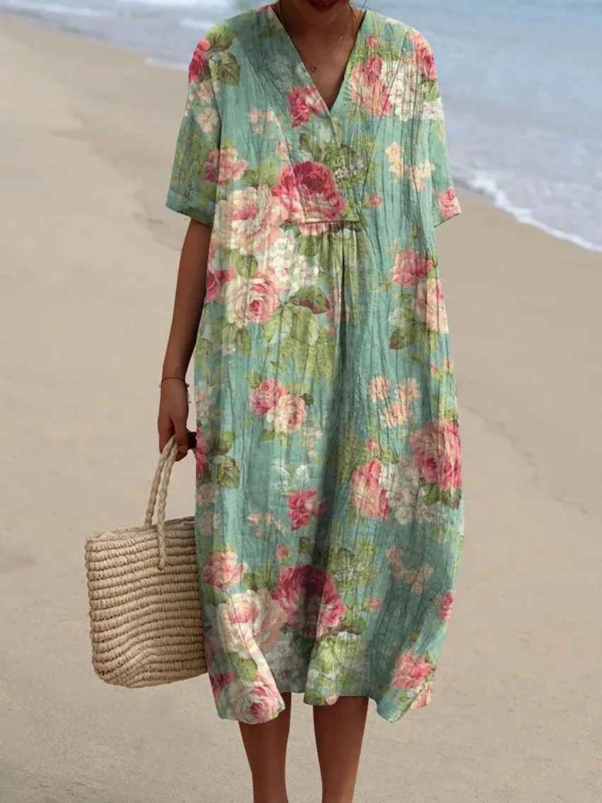 Eleanor | Comfortable Floral Maxi Summer Dress