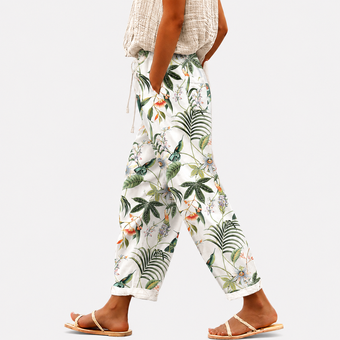Pantalons à cordon de serrage pour femmes