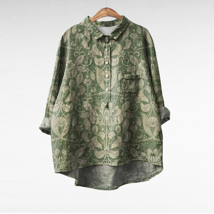 Marjolaine | Blouse Fleurie Rétro