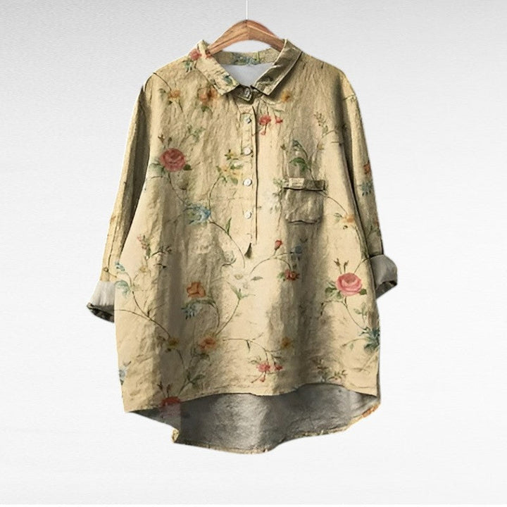 Marjolaine | Blouse Fleurie Rétro