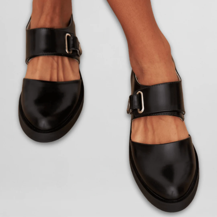 ANGELINA | Leather MARY JANE WITH BUCKLE