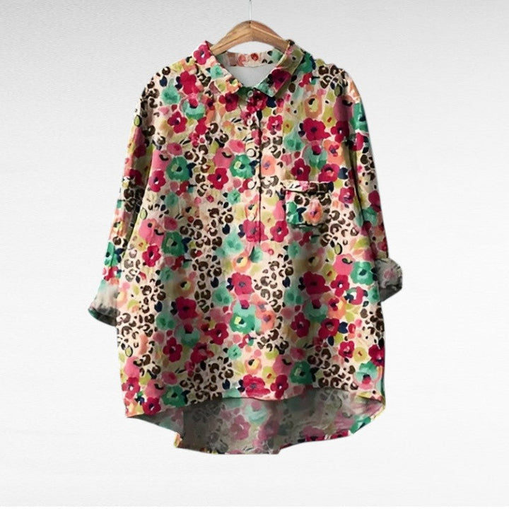 Marjolaine | Blouse Fleurie Rétro