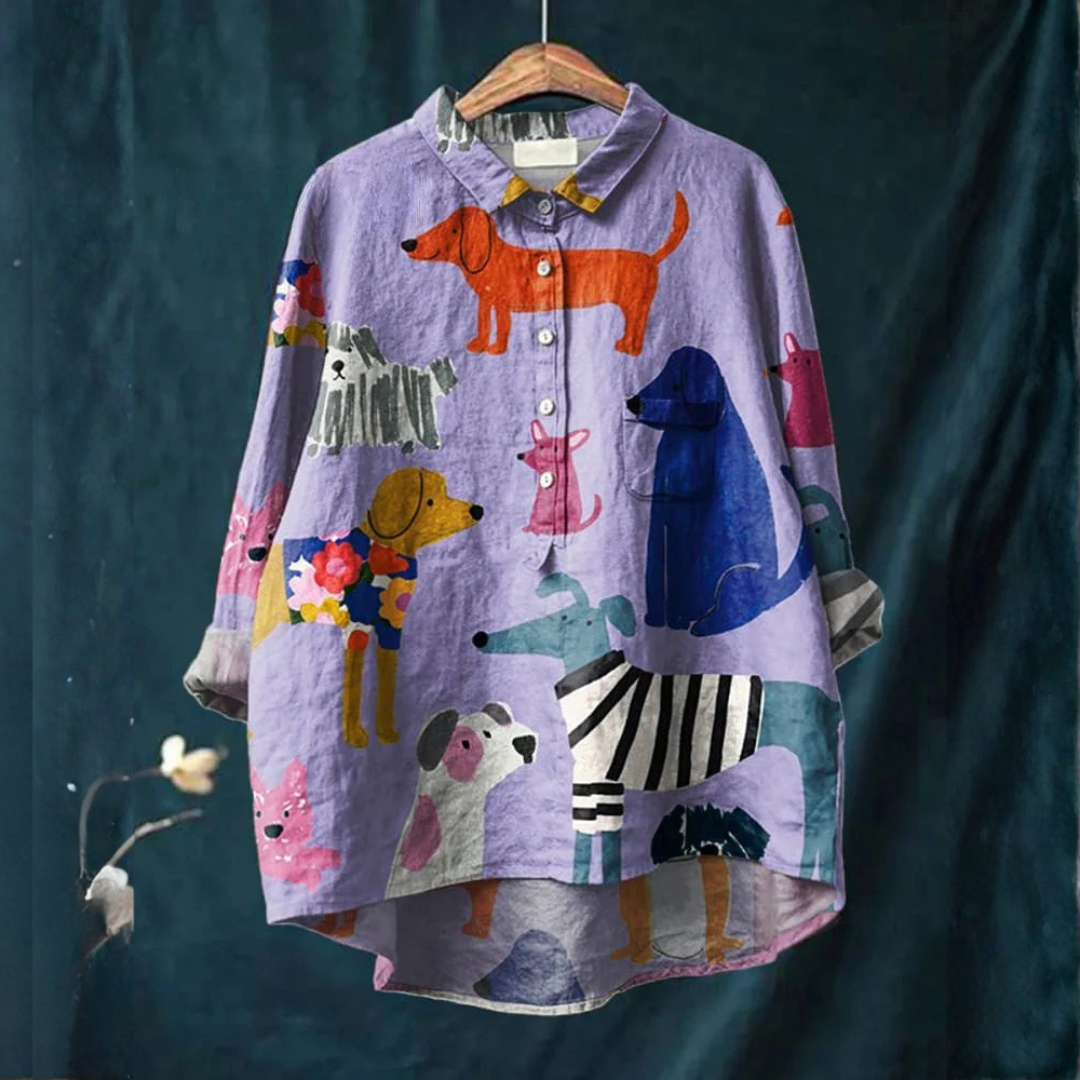 DELACROIX | Chemise Élégante à Motif Pauline