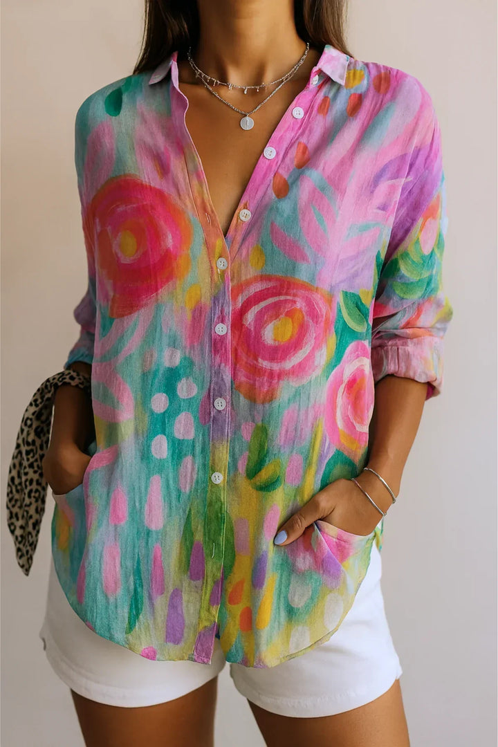 Astra | Blouse à motifs colorés