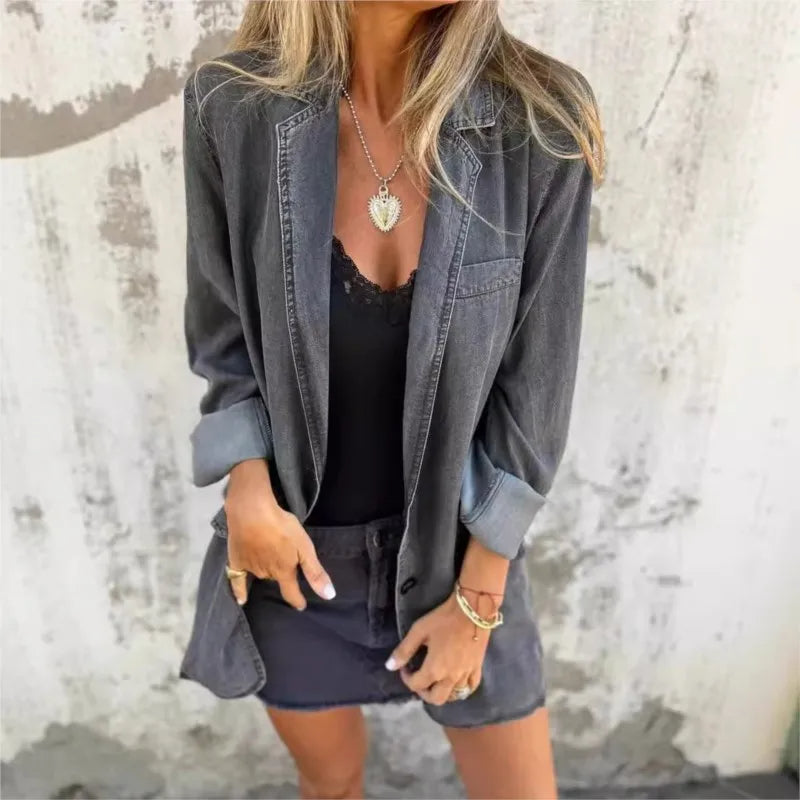 Sarah | Effortless Denim Blazer