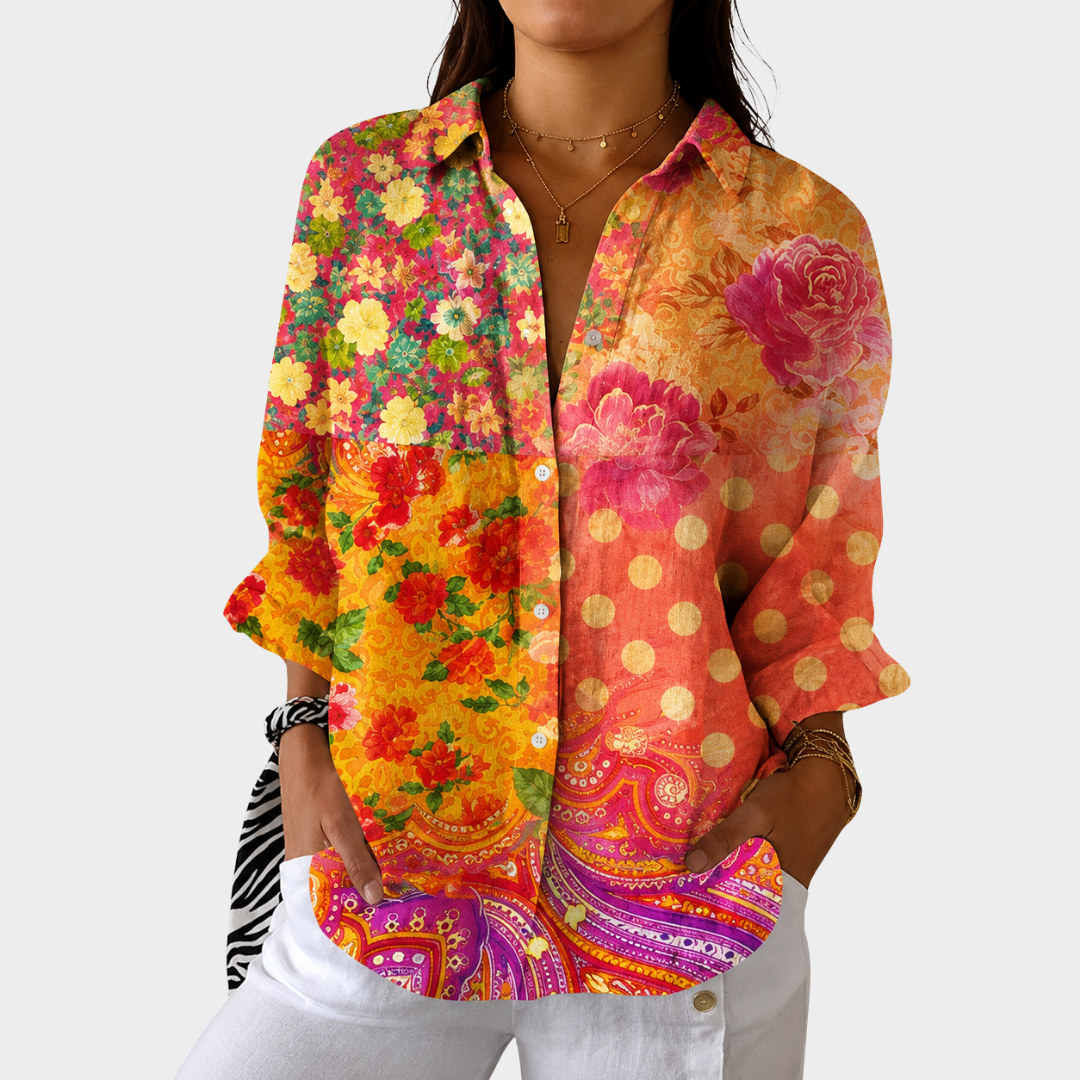 Blouse Légère à Imprimé Coloré