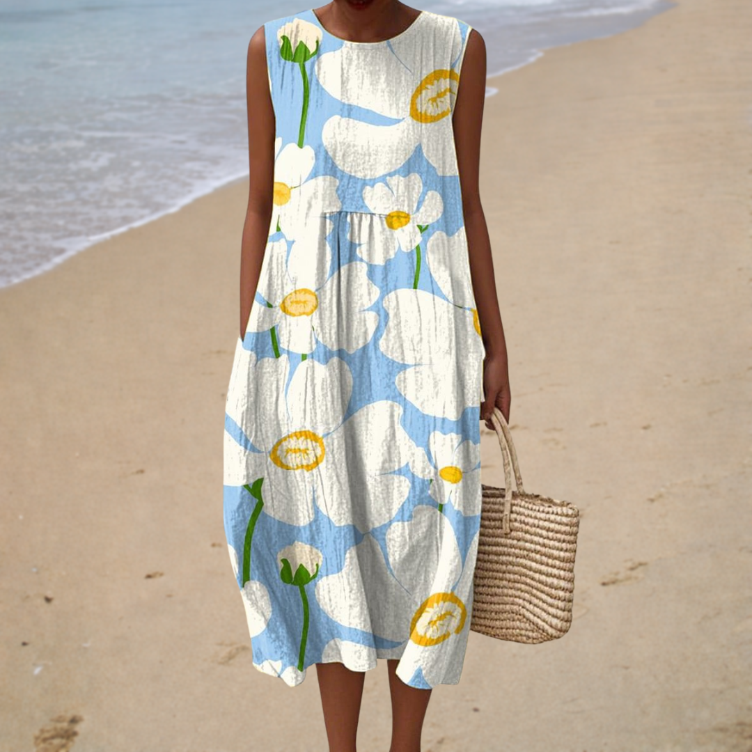 Robe d'Été Confortable Sans Manches