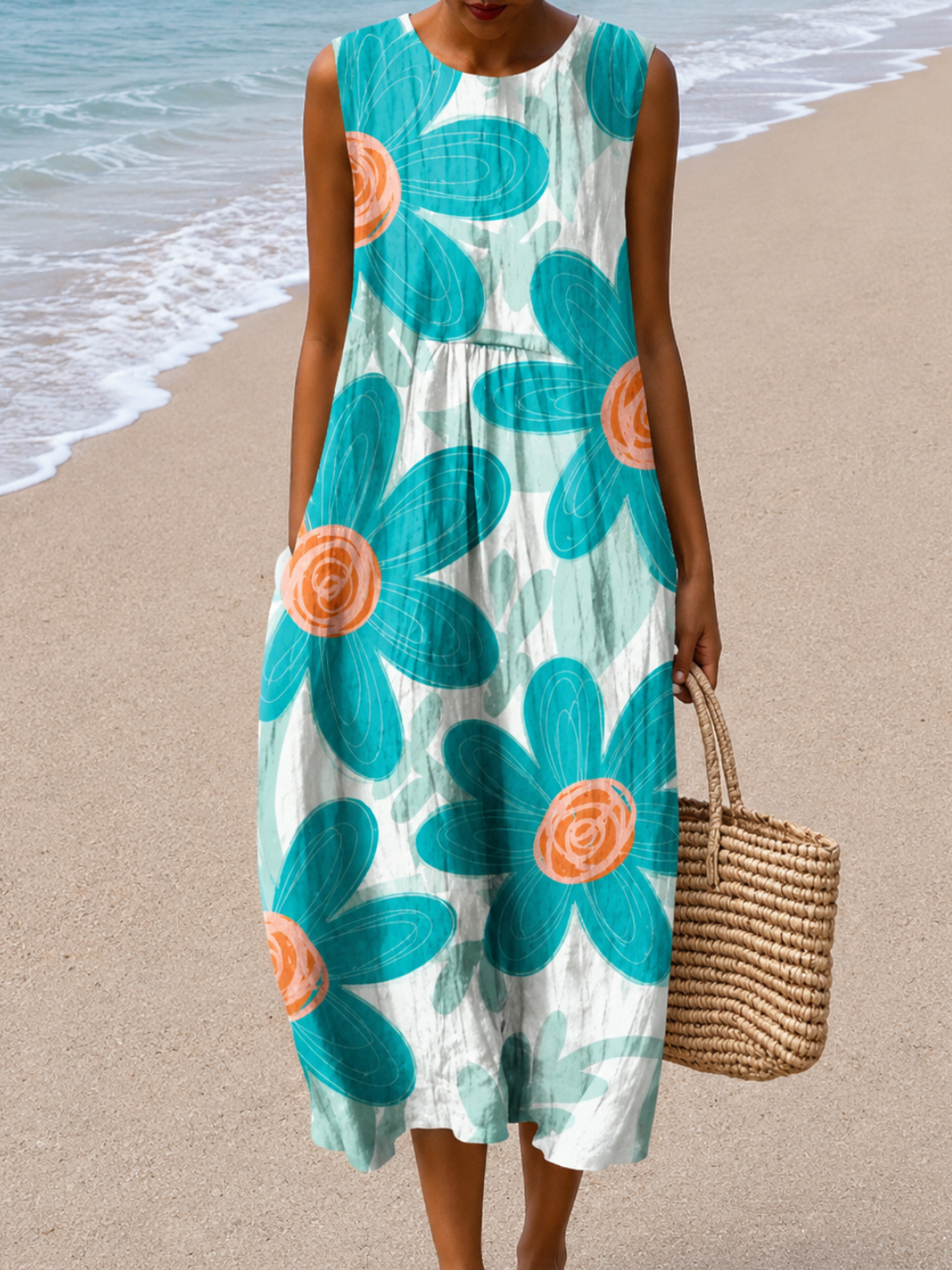 Robe d'Été Sans Manches