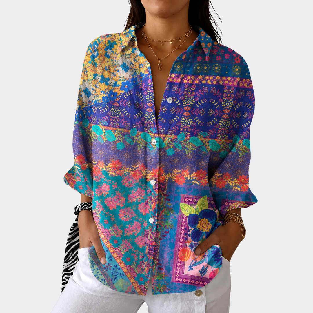 Blouse Légère à Imprimé Coloré