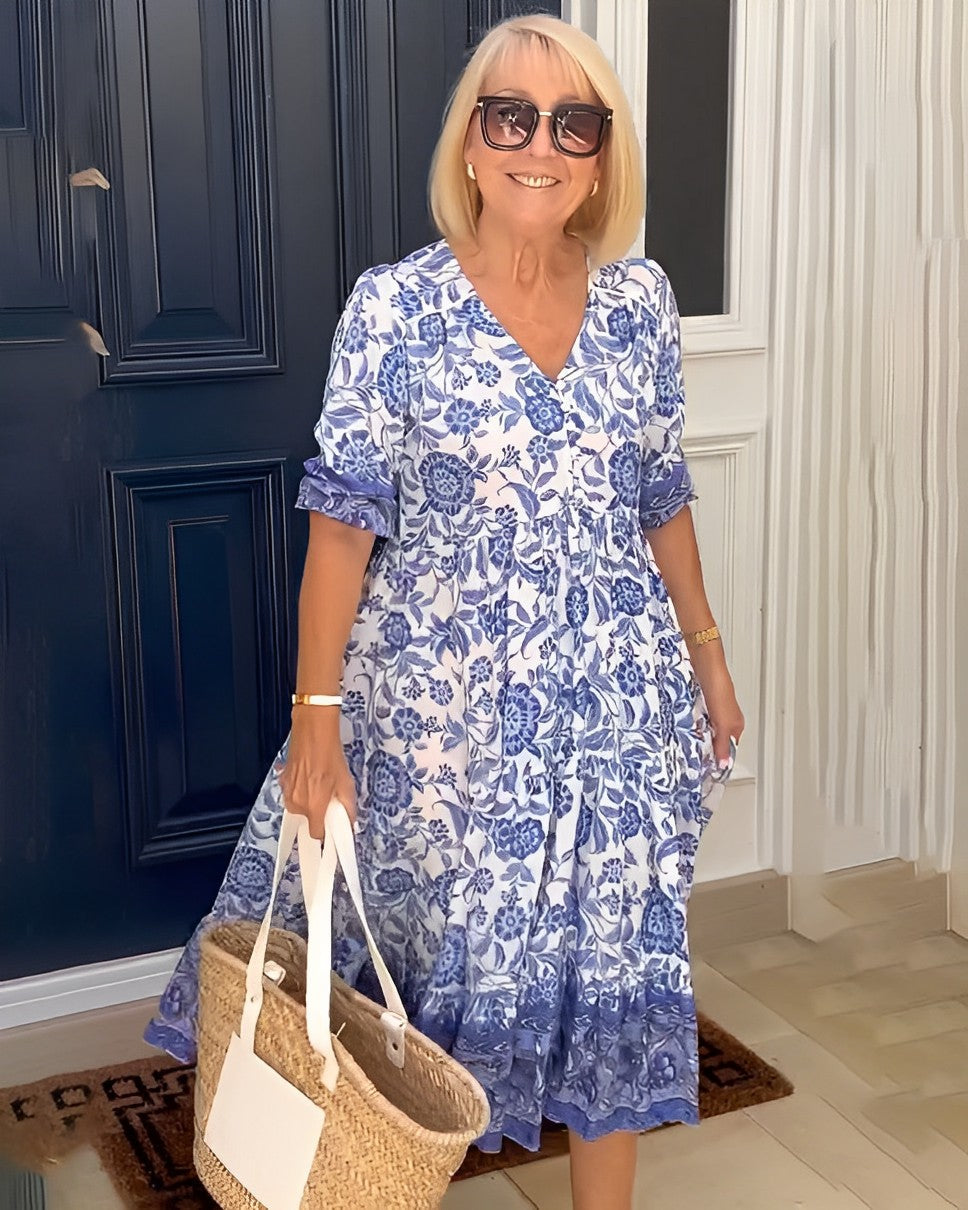 Candice | Graceful V-Neck Floral