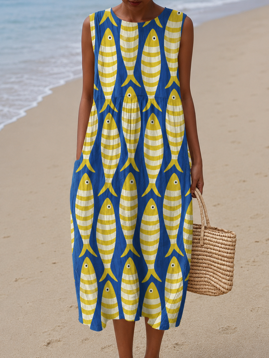 Robe d'Été Sans Manches