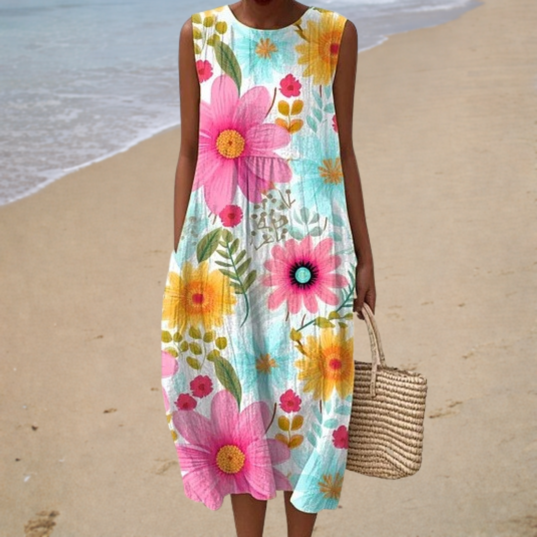 Adélaïde | Floral Midi Dress